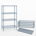 Thumbnail image #3 for Quantum Wire Shelving Starter Kit, 60 x 30 x 86 Inches, 4 Shelves, Gray Epoxy Antimicrobial Finish