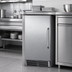 Thumbnail image #4 for Summit Commercial Built-In/Freestanding Undercounter Clear Cube Ice Maker with 25 lb. Storage Bin, Stainless Steel
