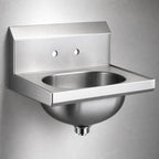 Thumbnail image #3 for Eagle Group HSA-10-3VP Wall-Mounted Hand Sink, 304 Stainless Steel, 13-1/2 x 9-3/4 x 6-3/4-Inch Bowl Case of 3