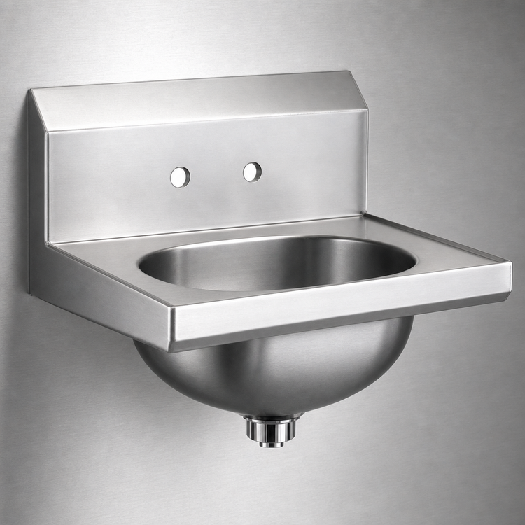 Product image #3 for Eagle Group Wall-Mount Hand Sink with 13-1/2 Inch x 9-3/4 Inch Bowl, 304 Stainless Steel