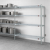 Thumbnail image #3 for EAGLEbrite 4-Tier Add-On Wire Shelving Unit with QuadTruss Shelves, 42 Inches W x 21 Inches D x 74 Inches H, Zinc Finish