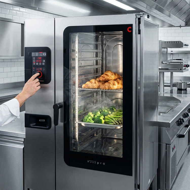 Product image #2 for Convotherm C4 ED 20.10GB-N EasyDial Roll-In Full-Size Gas Combi Oven with Boiler