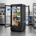 Thumbnail image #3 for True Pass-Thru Glass Door Merchandiser Refrigerator, 1 Section, Black, Low-E Glass Doors, 115V