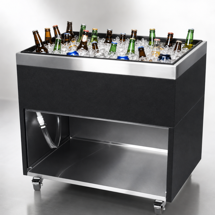 Product image #3 for Glastender Extra Deep Mobile Ice-Cooled Beer Bin, 36 Inch Wide