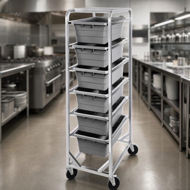 Product image #4 for Channel Manufacturing Heavy-Duty Aluminum End-Load Lug Rack with Casters