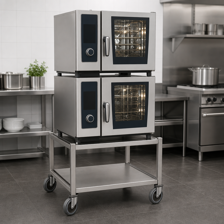 Product image #3 for RATIONAL Stand I Mobile Oven Stand with Casters for XS on XS Combi-Duo