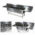 Thumbnail image #3 for John Boos Pro-Bowl 3-Compartment Sink with 24-Inch Left and Right Drainboards, 16 x 20 x 14-Inch Bowls, 14-Gauge Stainless Steel