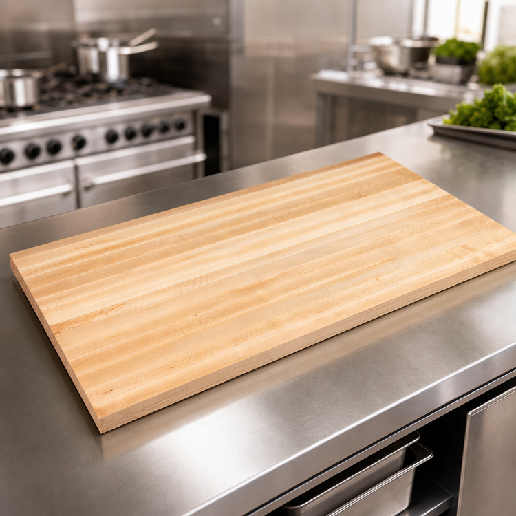 Product image #3 for Boos Block Northern Hard Rock Maple Kitchen Countertop, 144 x 36 x 1-1/2 Inch, Edge Grain, Varnique Finish