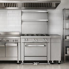 Thumbnail image #3 for Southbend Platinum P36N-SSS 36-Inch Modular Spreader Plate, Solid Top, All Stainless Steel Exterior