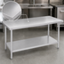 Thumbnail image #3 for Duke 314S-3060 Stainless Steel Work Table with Undershelf, 60 x 30 x 36 Inches, Flat Top