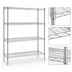 Thumbnail image #3 for Eagle Valu-Master Red-i-Pak 4-Tier Wire Shelving Unit, 60 x 18 x 63 Inches, Stationary