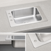 Thumbnail image #3 for Advance Tabco Smart Series™ 1-Compartment Self-Rimming Drop-In Classroom Sink, 20 x 16 x 8-Inch Bowl, 304 Stainless Steel