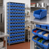 Thumbnail image #3 for Quantum Heavy-Duty Stationary Wire Shelving Unit with 72 Bins, 36 x 12 x 75 Inches