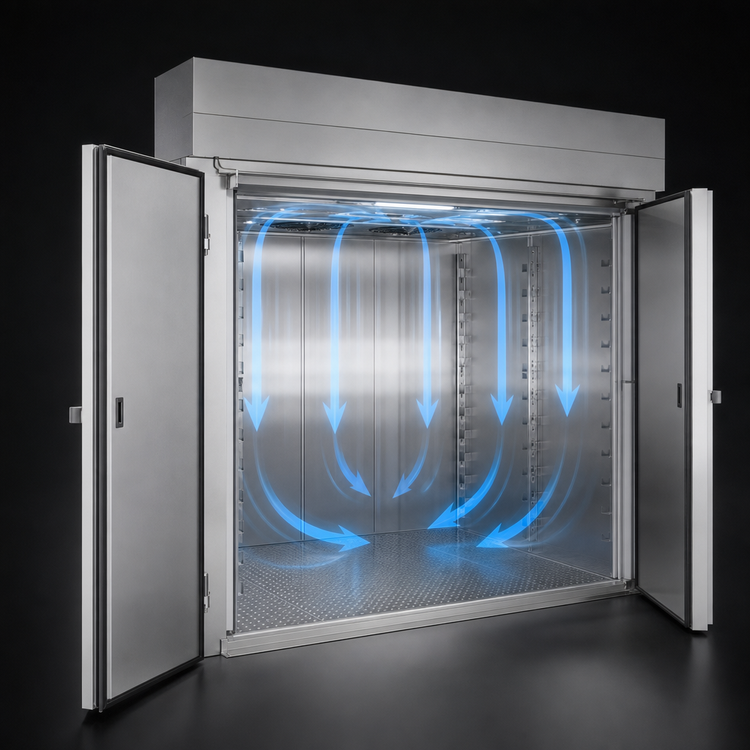 Product image #3 for Baxter PW3S Triple Wide Roll-In Proof Box, 100.5-Inch Deep, 2-Door, Electric Heat, With Floor