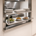 Thumbnail image #3 for Eagle Group Wall-Mount Pass-Thru Stainless Steel Shelf with Overshelf, 132 W x 24 D