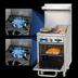 Thumbnail image #3 for Comstock-Castle 24-Inch Wide Commercial Gas Range with 2 Star Burners, 12-Inch Griddle, and Space-Saver Oven