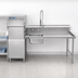 Thumbnail image #3 for Advance Tabco 47 Inch Right-Hand Straight Soil Dishtable with Pre-Rinse Sink, 14 Gauge 304 Stainless Steel