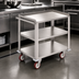 Thumbnail image #3 for Carter-Hoffmann Three-Shelf Stainless Steel Bus Cart, 700 lb Capacity
