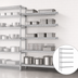 Thumbnail image #3 for Eagle Group 5-Tier Add-On Wire Shelving Unit, 42