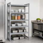 Thumbnail image #4 for Cambro Camshelving® Premium CPSK1836S5480 5-Shelf Solid Shelf Kit, 18 x 36 Inches, Speckled Gray