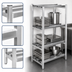Thumbnail image #3 for Lifetime Tough All-Welded Heavy-Duty 3-Shelf Channel-Style Aluminum Dunnage Shelving, 60 x 20 x 64 Inches