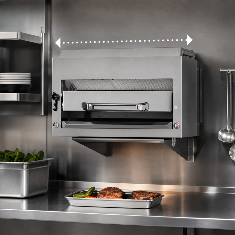 Product image #3 for Southbend Platinum 32-Inch Compact Radiant Gas Salamander Broiler, Riser Mount, 40,000 BTU