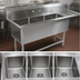 Thumbnail image #3 for John Boos Pro-Bowl 3-Compartment Sink with Right-Hand Drainboard, 18