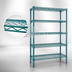 Thumbnail image #3 for Eagle Group Valu-Gard 5-Tier Stationary Starter Wire Shelving Unit, 30W x 18D x 74H, Green Epoxy