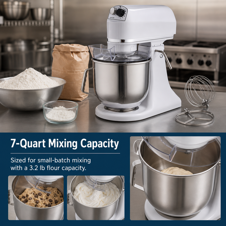 Product image #3 for Primo PM-7 7-Quart Countertop Commercial Mixer