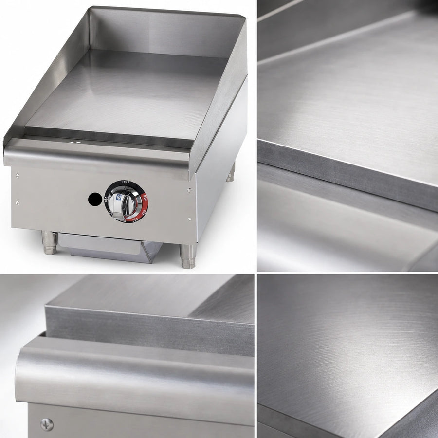 1-Inch Polished Steel Griddle Plate