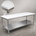 Thumbnail image #3 for Advance Tabco Poly-Vance Poly Top Work Table with Stainless Steel Undershelf, 108 x 30 Inch