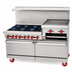 Thumbnail image #3 for American Range 72-Inch Gas Restaurant Range with 8 Open Burners, 24-Inch Griddle/Broiler, Convection Oven and Storage Base