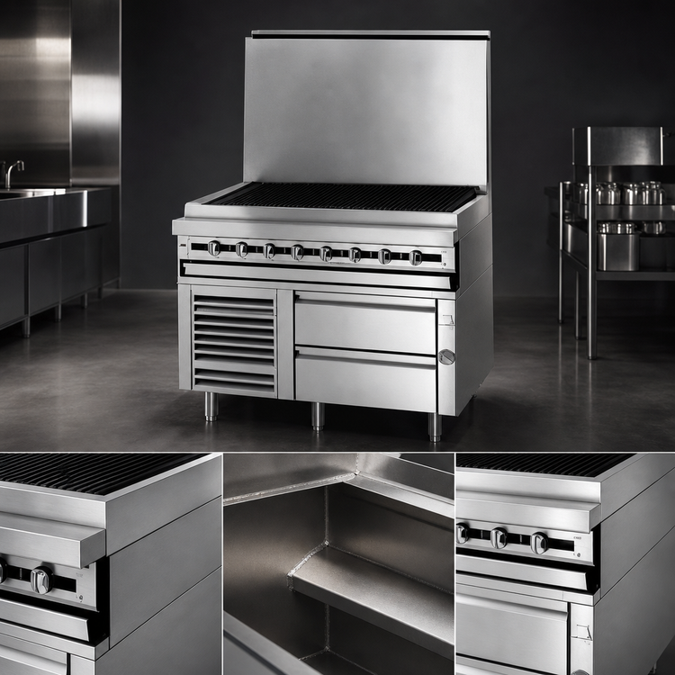 Product image #3 for Titan JMRH-24B 24-Inch Heavy Duty Modular Gas Charbroiler