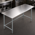 Thumbnail image #3 for 72-Inch x 14-Inch Stainless Steel Reinforced Work Table with Galvanized Legs