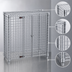 Thumbnail image #3 for Eagle Group QuadTruss Stationary Mini Security Cage with 2 Locking Doors, Chrome-Plated Wire, 38 x 16 x 40 Inches