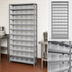 Thumbnail image #3 for Quantum Heavy Duty Stationary Wire Shelving Unit with 13 Shelves and 60 Clear Bins, 36