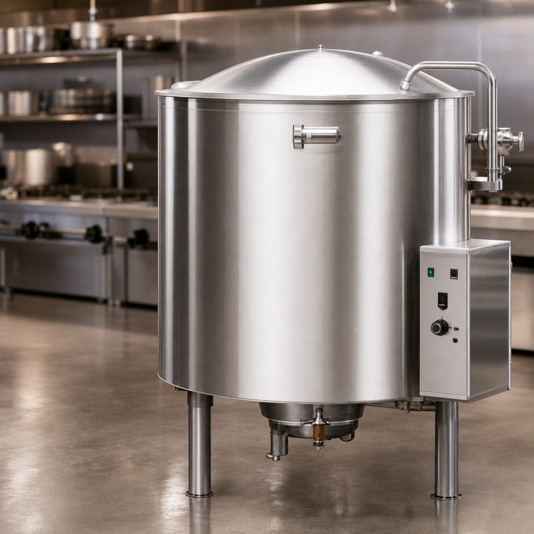 Product image #3 for Legion LGB-80 80-Gallon Gas Self-Contained Kettle, 2/3 Jacketed, Floor Model
