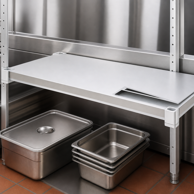 Product image #4 for Adjust-A-Shelf Solid Brute Series Aluminum Shelf, 54-Inch x 18-Inch, 800 lb Capacity