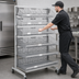 Thumbnail image #3 for Quantum Mobile Single-Sided Partition Wall Starter Unit with Baskets, Dividers, and Label Holders, 36 x 26 x 74 Inches
