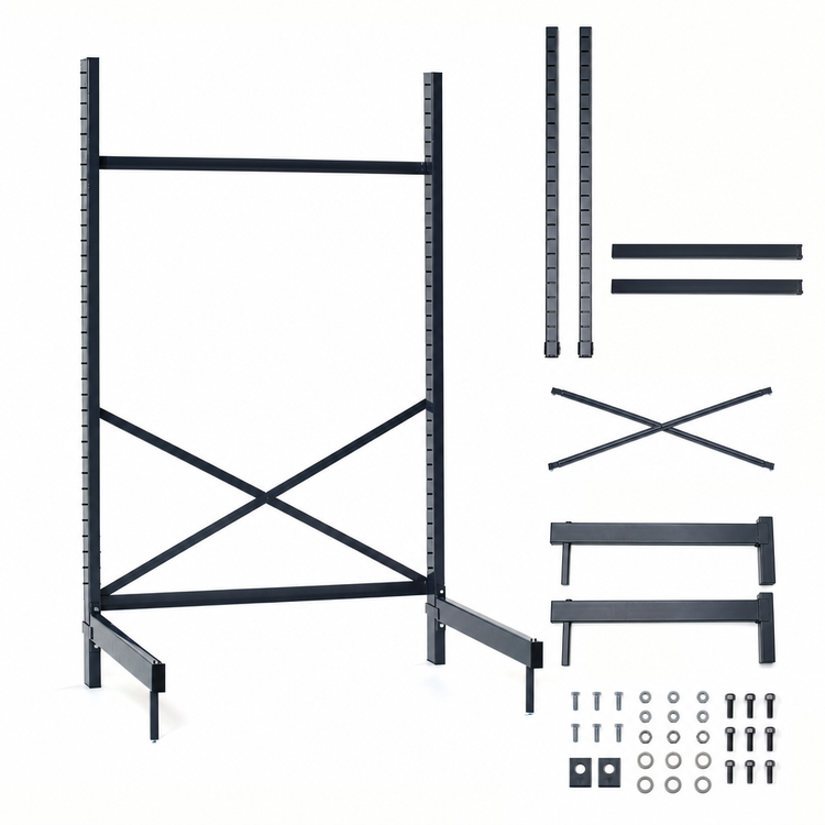 Product image #3 for Metro SmartLever 24-Inch Wide x 21-Inch Deep Cantilevered Shelving Starter Base Kit, 76-3/8-Inch High