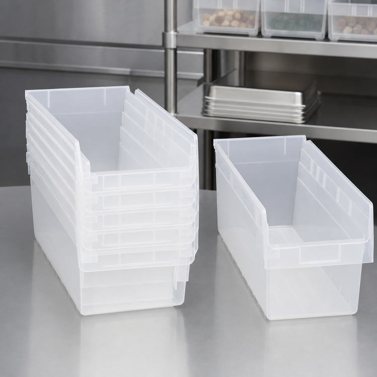 Product image #3 for Quantum Store-Max 8-Inch Clear Nesting Shelf Bin, 23-5/8 x 8-3/8 x 8 Inches