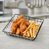 Thumbnail image #3 for American Metalcraft 12-Inch Square Black Iron Wire Grid Serving Basket