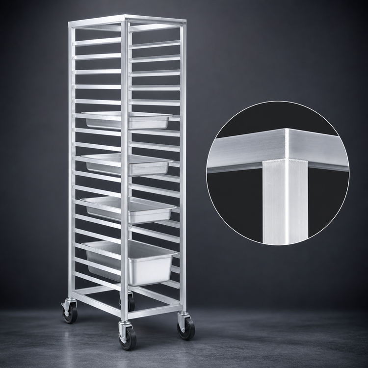 Product image #3 for Channel Manufacturing Standard Series Aluminum End-Load Steam Table Pan Rack for 12 x 20 Pans, 19-Pan Capacity