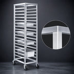 Thumbnail image #3 for Channel Manufacturing ETPR-3E Aluminum End-Load Steam Table Pan Rack, 19-Pan, 3-Inch Spacing, 12 x 20-Inch Pans
