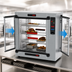Thumbnail image #4 for Metro HotBlox Xpress S8 Pass-Thru Countertop Quick-Pick 4-Shelf Heated Holding Cabinet with Touchscreen Controls