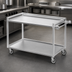 Thumbnail image #4 for Channel Lifetime Tough Heavy-Duty Aluminum Utility/Bussing Cart, 53 x 29 x 36 Inches, 2 Shelves, 500 lb Capacity