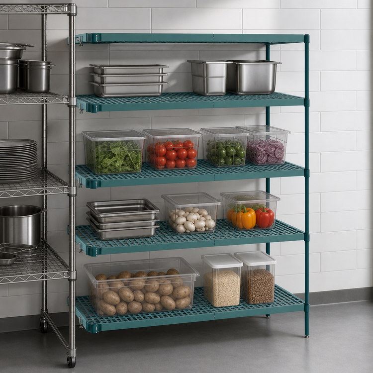 Product image #3 for Metro Super Erecta Pro 4-Shelf Polymer Add-On Shelving Unit, 24 x 54 x 63 Inches, Stationary