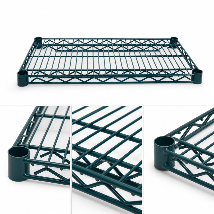 Product image #4 for Special Value Series 42" x 21" Heavy Duty Green Epoxy Coated Wire Shelf