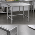 Thumbnail image #3 for Eagle Budget Series 30 x 30 Inch Stainless Steel Corner Work Table, Flat Top