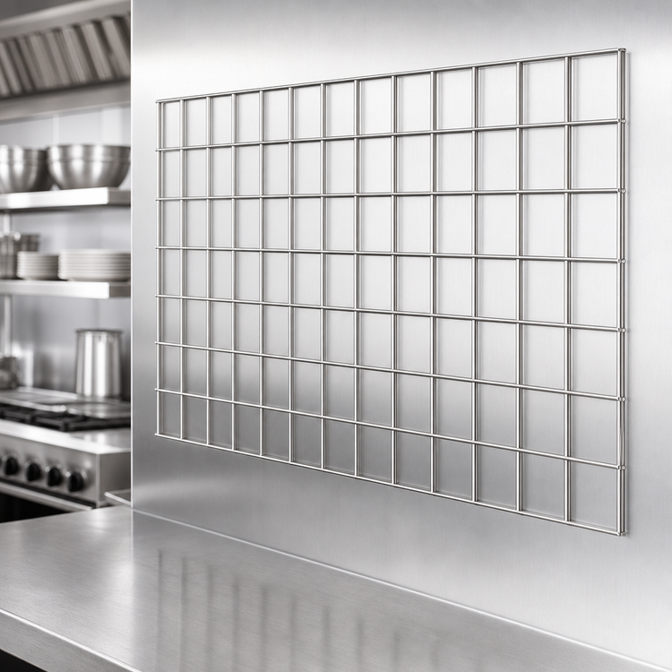 Product image #3 for Metro SmartWall Life 24 x 36 Inch Wall Shelving Wire Grid, 304 Stainless Steel